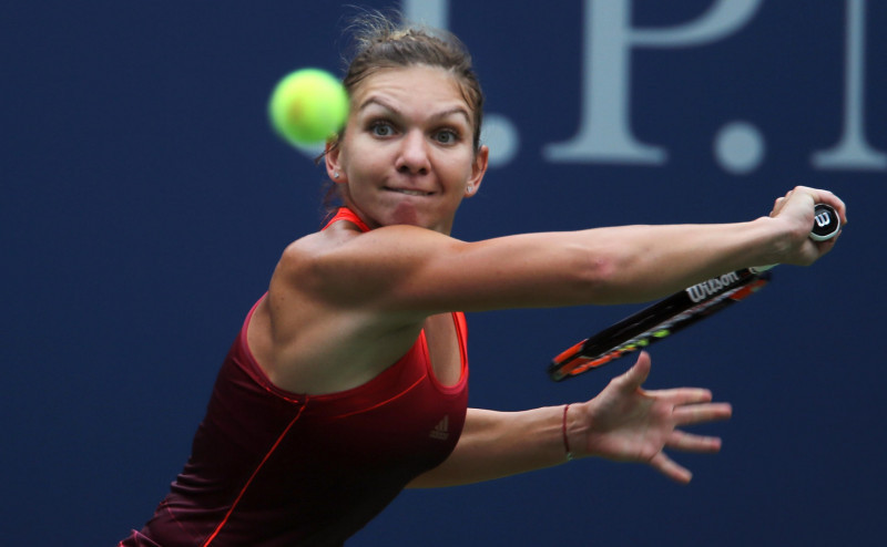 Flushing Meadows, New York, USA. 11th Sep, 2015. Simona Halep of Romania during her semifinal match against Flavia Penetta of Italy at the U.S. Open in Flushing Meadows, New York on September 11th, 2015. Penetta won the match 6-1, 6-3. © Adam Stoltman/Al