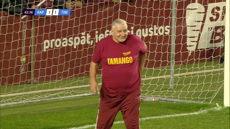 Rică Răducanu, la evenimentul de inaugurare a stadionului Rapid / Foto: Captură Digi Sport