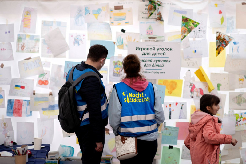 BERLIN Ukraine, Refugees