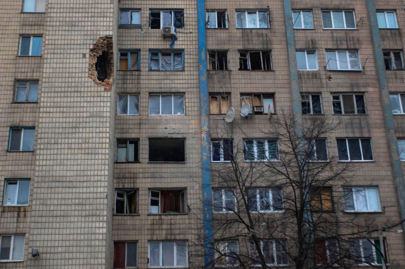Damage to civilian buildings in Boyarka, Ukraine - 29 Mar 2022