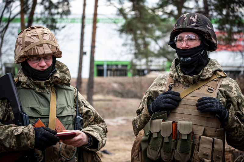 Advanced Positions Of Infantry And Artillery Units On The Outskirts Of Kiev, Ukraine - 29 Mar 2022