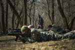 Military training for civilians in Zaporizhzhia, Ukraine - 31 Mar 2022