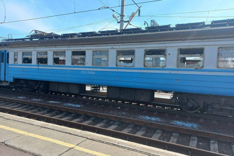 Alleged Russian Missile Strike On Evacuees Fleeing At Kramatorsk Railway Station