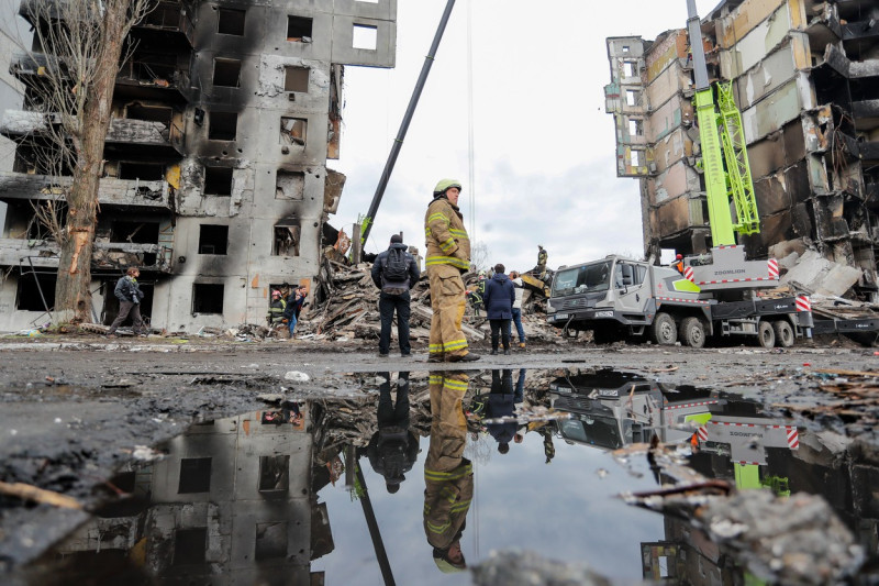 Russian War On Ukraine Borodyanka