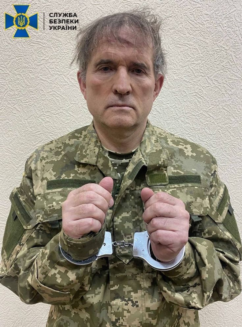 Pro-Russian politician Viktor Medvedchuk arrested, Kiev, Ukraine - 12 Apr 2022