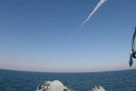 Footage Shows Russian Ship Attacking Ukrainian Drone A Day Before Moskva `Sinking`