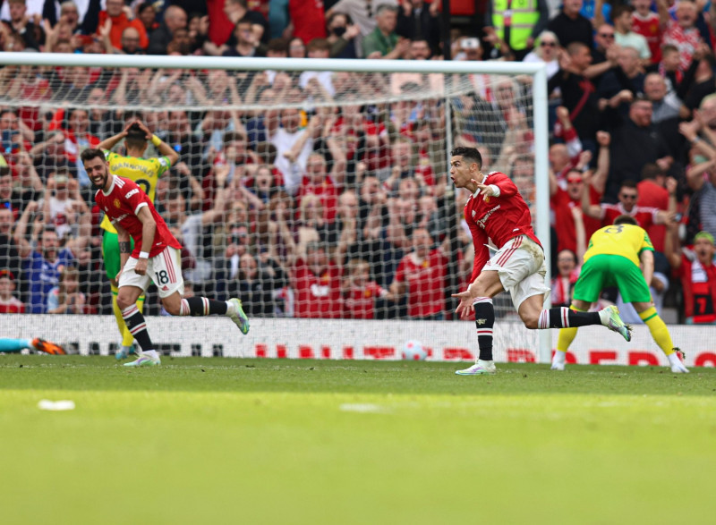 Manchester United v Norwich City, Premier League, Football, Old Trafford, Manchester, UK - 16 Apr 2022