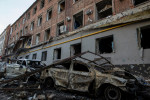 Shelling in Kharkiv, Ukraine - 16 Apr 2022