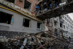 Shelling in Kharkiv, Ukraine - 16 Apr 2022