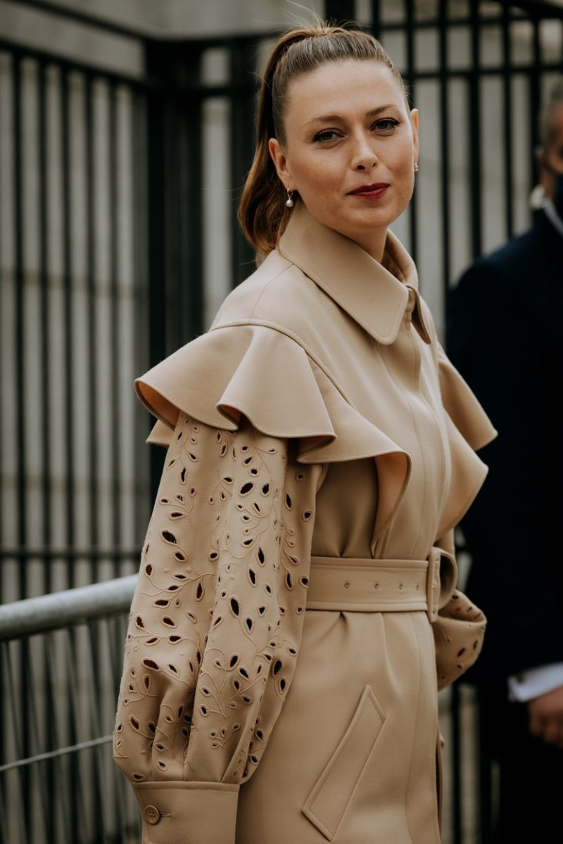 Tennis Player Maria Sharapova looks amazing as she is pictured at the Chloé fashion show in Paris