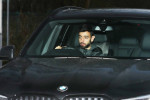 Manchester United players arrive for a training session - AON Carrington Training Complex