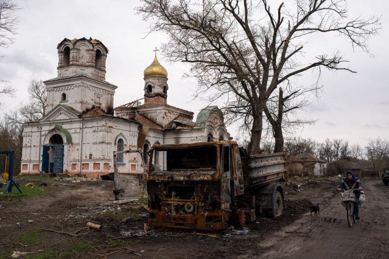 APTOPIX Russia Ukraine War Churchless Easter
