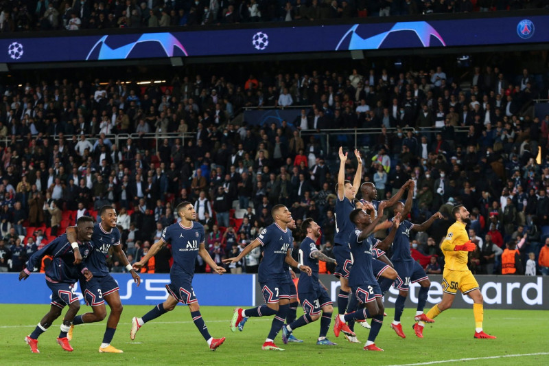 Victoire du PSG (2) face ŕ Manchester City (0) lors de la deuxičme journée de la Ligue des champions au Parc des Princes ŕ Paris