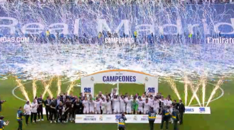 Real a câștigat titlul în Spania / Foto: Captură Digi Sport