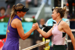 Simona Halep și Paula Badosa, după meciul direct de la Madrid / Foto: Getty Images