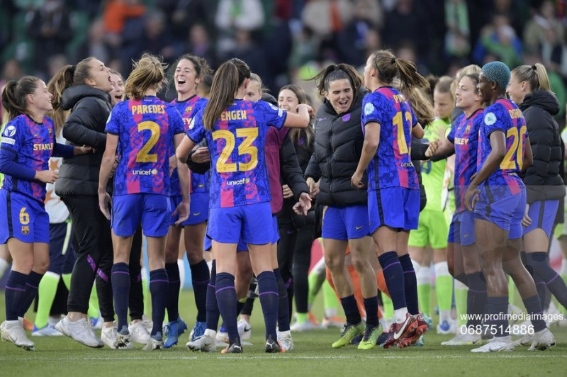 VFL Wolfsburg v FC Barcelona, Women's Champions League Football match semifinal, VFL Wolfsburg Arena, Wolfsburg, Germany - 30 Apr 2022