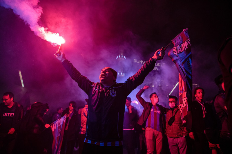 Trabzonspor won the championship in Istanbul, Turkey - 30 Apr 2022
