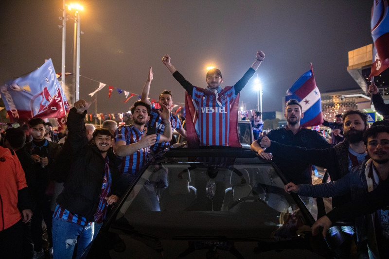 Trabzonspor won the championship in Istanbul, Turkey - 30 Apr 2022