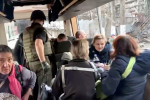 Azov Battalion release civilians from Azovstal plant, Mariupol, Ukraine - 01 May 2022