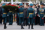 Wreath laying ceremony at Tomb of Unknown Soldier in Moscow