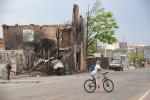 Consequences of Russian invasion in Irpin, Ukraine - 08 May 2022