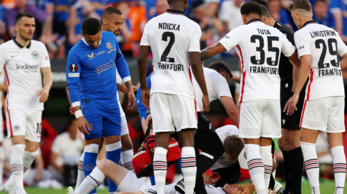 Europa League, finala | Eintracht Frankfurt - Rangers 0-0. Nemții au ocazii mari. Accidentare urâtă a căpitanului Rode