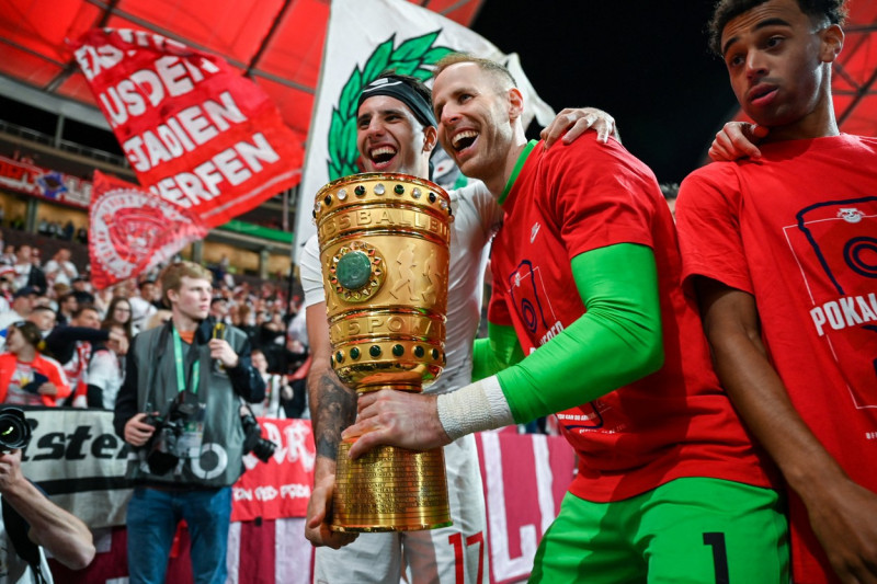 RB Leipzig a sărbătorit cucerirea Cupei Germaniei (4)