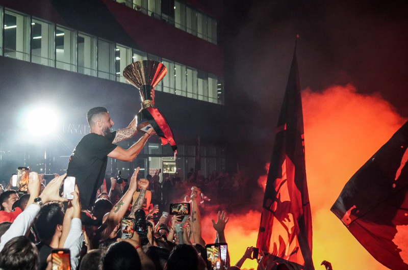 Arrival of the AC Milan team and celebration for the victory of the Italian football championship, Milan, Italy - 23 May 2022