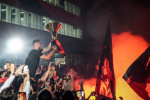Arrival of the AC Milan team and celebration for the victory of the Italian football championship, Milan, Italy - 23 May 2022