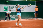 Paris, France. 17th May, 2022. Mihaela Buzarnescu of Romania during the French Open (Roland-Garros) 2022, Grand Slam tennis tournament on May 17, 2022 at Roland-Garros stadium in Paris, France. Credit: Victor Joly/Alamy Live News