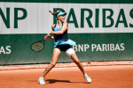 Paris, France. 17th May, 2022. Mihaela Buzarnescu of Romania during the French Open (Roland-Garros) 2022, Grand Slam tennis tournament on May 17, 2022 at Roland-Garros stadium in Paris, France. Credit: Victor Joly/Alamy Live News