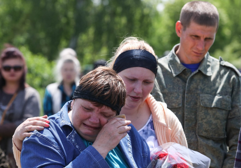 Funeral for LPR and DPR servicemen in Debaltseve