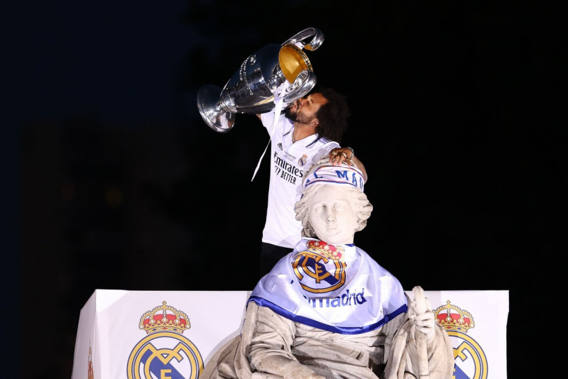 Real Madrid celebrates the UEFA Champions League in Madrid, Spain - 30 May 2022