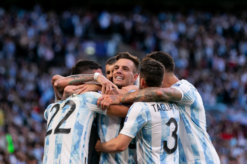 Italy v Argentina, UK - 01 Jun 2022