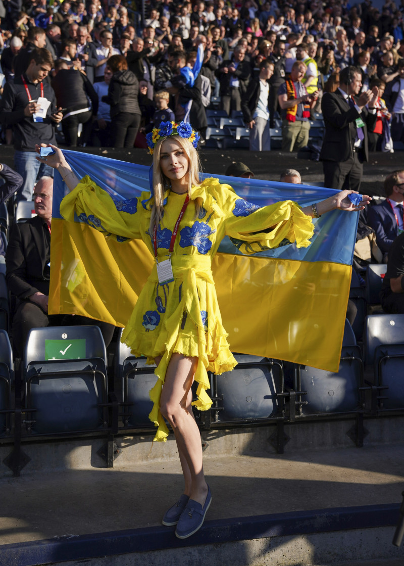 Vlada Zinchenko, la meciul Scoția - Ucraina / Foto: Profimedia