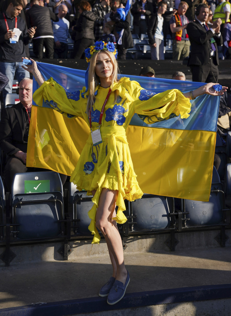 Vlada Zinchenko, la meciul Scoția - Ucraina / Foto: Profimedia