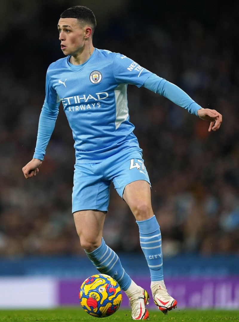 File photo dated 19-02-2022 of Manchester City's Phil Foden. City mens star Phil Foden has a chance to retain the Mens Young Player of the Year prize. Foden, 22, tops an all-English shortlist for the award which also includes Arsenal midfield duo Bukayo S