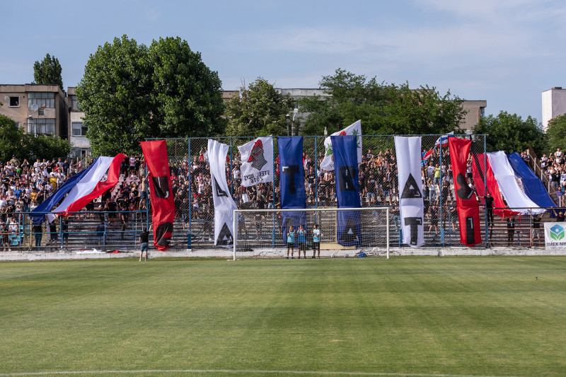 Suporterii Oțelului au sărbătorit promovarea echipei în Liga 2 / Foto: Sport Pictures