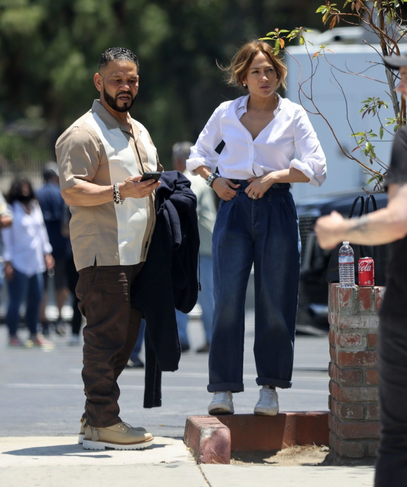 *EXCLUSIVE* JLo visits Ben Affleck on the First Day of shooting new Nike movie about co-founder Phil Knight
