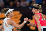Simona Halep și Harriet Dart, după meciul de la Australian Open 2020 / Foto: Profimedia