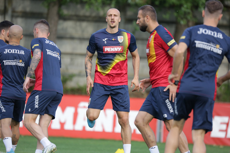Antrenamentul oficial al României înaintea meciului cu Muntenegru / Foto: FRF.ro