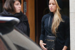 EXCLUSIVE: Shakira spotted in Barcelona leaving a beauty salon