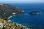 View of the beach and bay of Formentor in Mallorca, Spain.