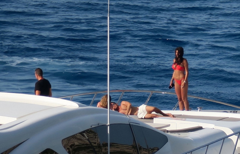 Chelsea's Spanish Footballer Marcos Alonso enjoys his pre season break out having fun in the sun in Formentera, Spain.
