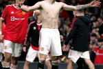 Manchester United's Alejandro Garnacho celebrates after scoring their side's third goal of the game during the FA Youth Cup final match at Old Trafford, Manchester. Picture date: Wednesday May 11, 2022.