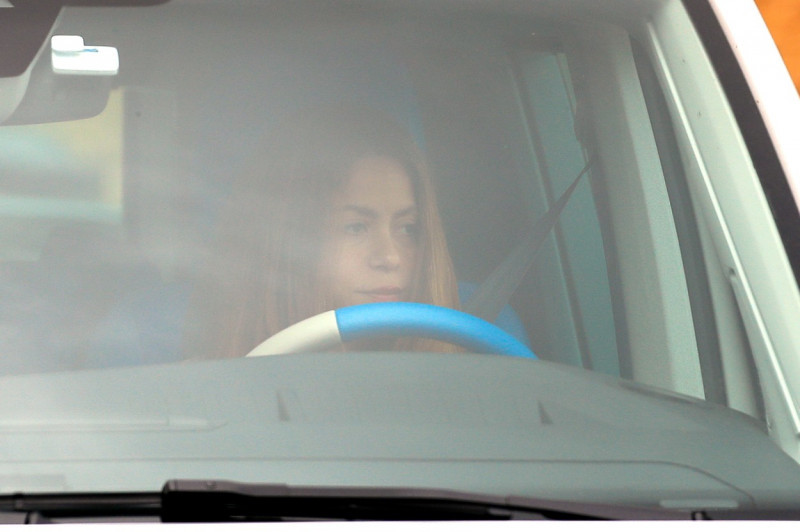 EXCLUSIVE: Shakira Driving Back Home Looking Downbeat After Her Ex Pique Was Pictured Getting Close To Mystery Blonde In Stockholm