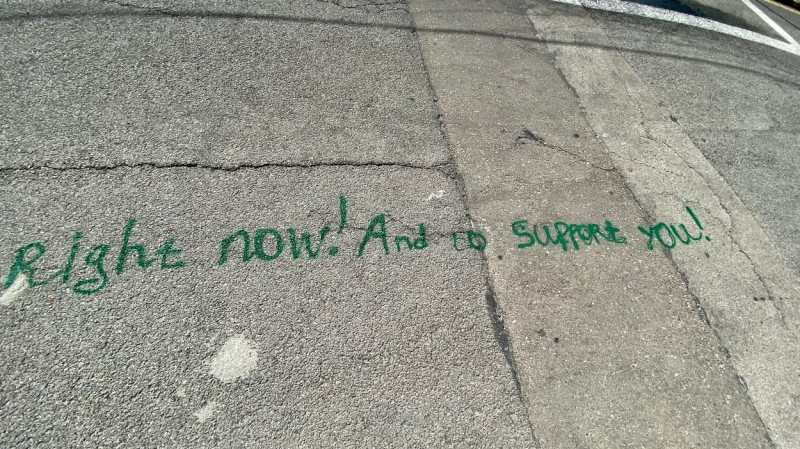 EXCLUSIVE: Graffiti Appears In Front Shakira's House Declaring A Fans Love For Her