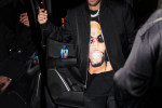 EXCLUSIVE: Neymar Wears A Dennis Rodman T-Shirt As He Leaves Baoli Miami