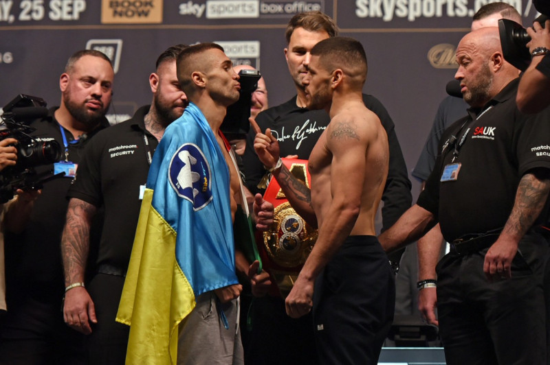 Joshua vs Usyk Weigh-In, Boxing, The O2, London, UK - 24 Sep 2021