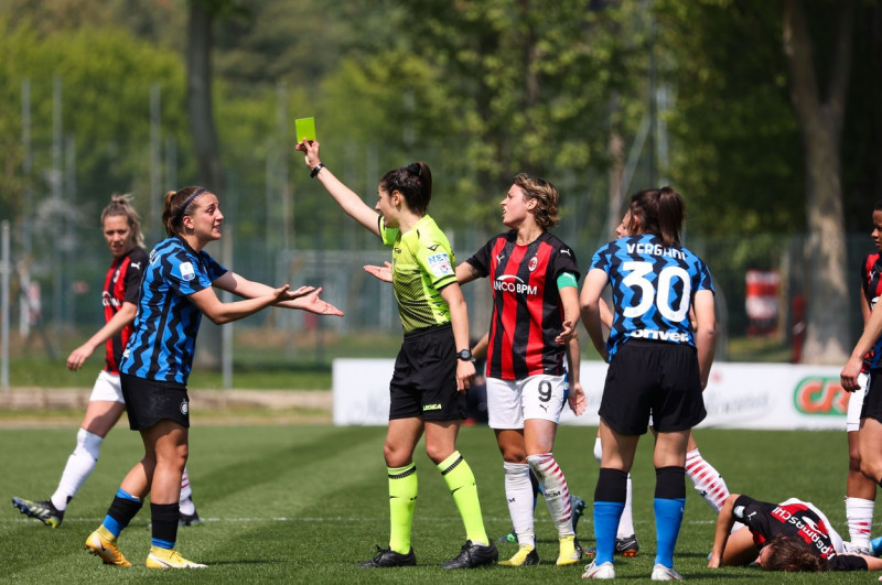Women's football, Timvision Italian Cup semifinal, match Milan vs Inter, Milan, Italy - 24 Apr 2021